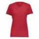 Augusta Sportswear 6844 Women's Super Soft-Spun Poly V-Neck T-Shirt