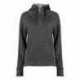 Badger 1051 FitFlex Women's French Terry Hooded Quarter-Zip