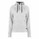 Badger 1051 FitFlex Women's French Terry Hooded Quarter-Zip