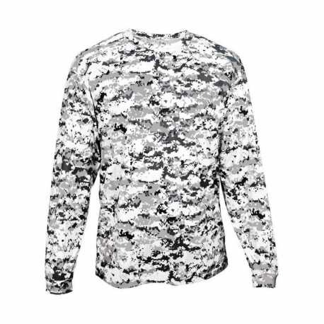 Badger 2184 Youth Digital Camo Long Sleeve T-Shirt