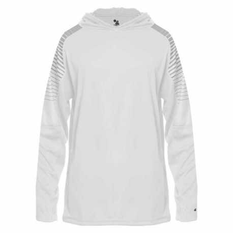 Badger 2211 Youth Lineup Hooded Long Sleeve T-Shirt