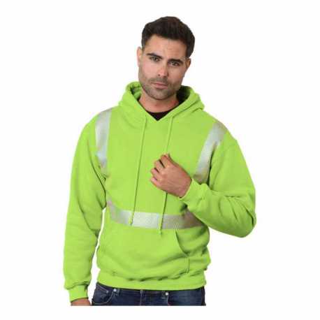 Bayside 3739 USA-Made High Visibility Hooded Sweatshirt