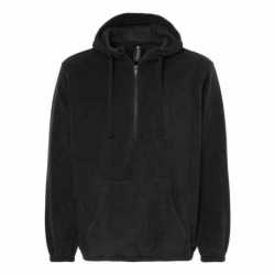 Burnside 3600 Polar Fleece Quarter-Zip Hooded Pullover