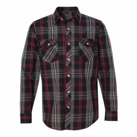 Burnside 8202 Long Sleeve Plaid Shirt