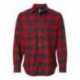 Burnside 8219 Snap Front Long Sleeve Plaid Flannel Shirt