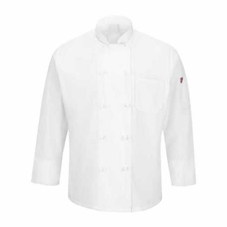 Chef Designs 044X Mimix Ten Knot Button Chef Coat with OilBlok