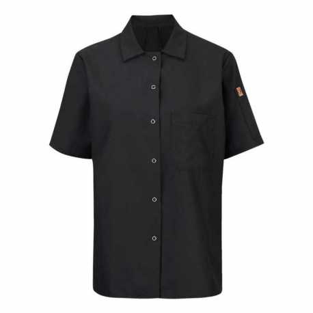 Chef Designs 501X Women's Mimix Short Sleeve Cook Shirt with OilBlok