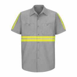 Red Kap SP24E Enhanced Visibility Industrial Work Shirt