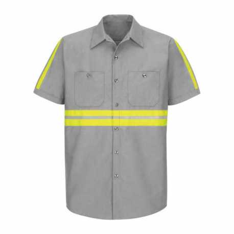 Red Kap SP24E Enhanced Visibility Industrial Work Shirt