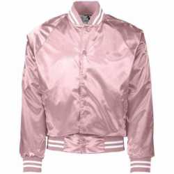 Augusta Sportswear 3610 Unisex Striped Trim Satin Baseball Jacket