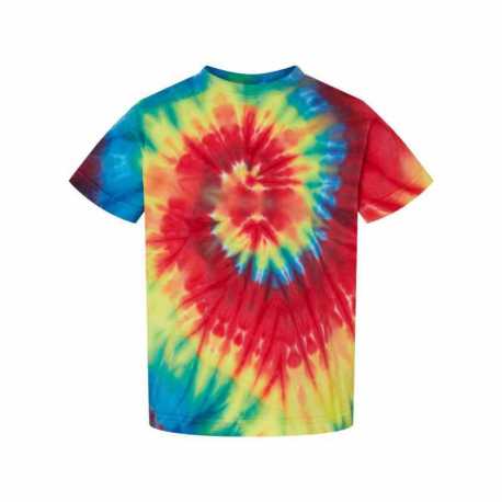 Dyenomite 330MS Toddler Spiral Tie-Dyed T-Shirt