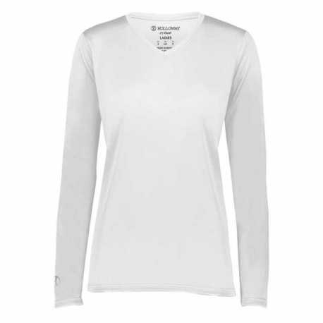 Holloway 222824 Women's Momentum Long Sleeve V-Neck T-Shirt