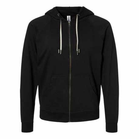 Independent Trading Co. SS1000Z Icon Lightweight Loopback Terry Full-Zip Hooded Sweatshirt