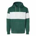 MV Sport 22709 Classic Fleece Colorblocked Hooded Sweatshirt