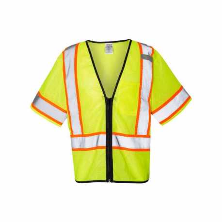 Kishigo 1565-1566 Class 3 Mesh Zippered Vest