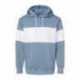 MV Sport 22709 Classic Fleece Colorblocked Hooded Sweatshirt