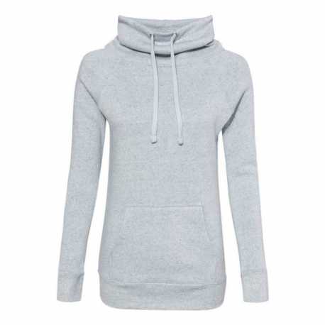 MV Sport W20155 Women's Space-Dyed Cowl Neck Sweatshirt