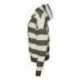 MV Sport W21721 Women's Striped Fleece Boxy Hooded Sweatshirt