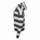 MV Sport W21721 Women's Striped Fleece Boxy Hooded Sweatshirt