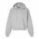 MV Sport W21751 Women's Sueded Fleece Crop Hooded Sweatshirt