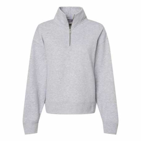 MV Sport W22713 Women's Sueded Fleece Quarter-Zip Sweatshirt