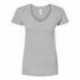 Tultex 214 Women's Fine Jersey V-Neck T-Shirt