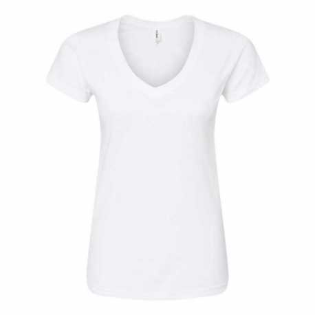 Tultex 214 Women's Fine Jersey V-Neck T-Shirt