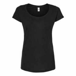 Tultex 243 Women's Poly-Rich Scoop Neck T-Shirt