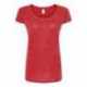 Tultex 243 Women's Poly-Rich Scoop Neck T-Shirt