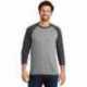 District DM136 Perfect Tri 3/4-Sleeve Raglan