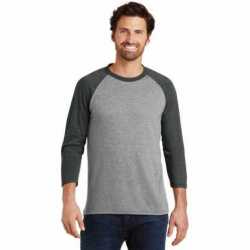 District DM136 Perfect Tri 3/4-Sleeve Raglan