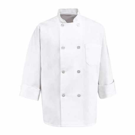 Chef Designs 0403T Eight Pearl Button Chef Coat - Tall Sizes