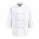 Chef Designs 0403T Eight Pearl Button Chef Coat - Tall Sizes