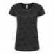 Code Five 3629 Women's Star Print Scoop Neck Tee