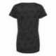 Code Five 3629 Women's Star Print Scoop Neck Tee