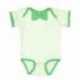 Rabbit Skins 4407 Baby Rib Infant Bow Tie Bodysuit